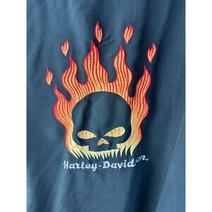 Harley-Davidson Motorcycles Men's Button Down Shirt Gray Size 3XL Collared